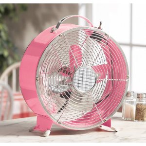 MBAMG #T06-057     "Salton Pink Retro Diner 2-Speed Fan"