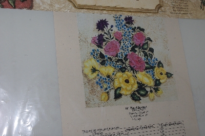 +MBAMG  #009-001  "1997 Jan Dressler 169 Floral Bouquet Stencil Kit"