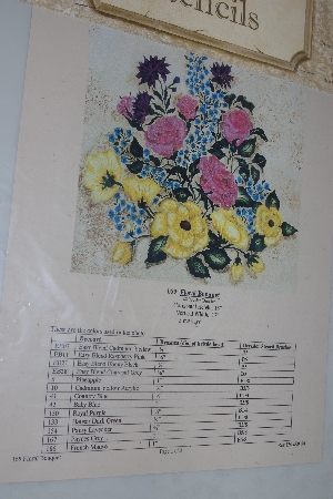 +MBAMG  #009-001  "1997 Jan Dressler 169 Floral Bouquet Stencil Kit"