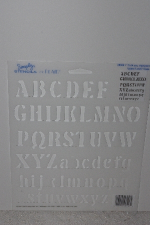 +MBAMG #009-366 "1994 Plaid #28558 Alphabet Upper & Lower Case Stencil"
