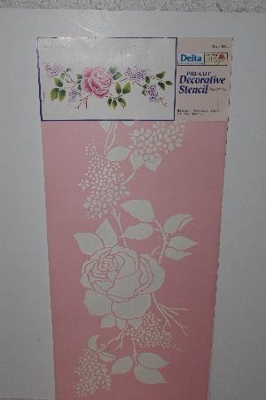 +SOLD"  MBAMG #009-357  "Delta Stencil Magic "Rose & Lilacs" Stencil"