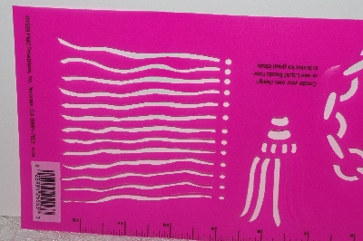 +MBAMG #009-279  "1993 Plaid Liquid Beads Fashion Frills Stencil"