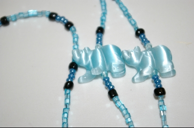 +MBA #563  "Lt Blue Fiber Optic Bears"