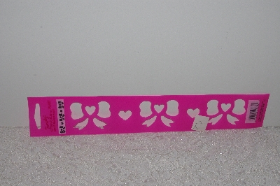 +MBAMG #009-514  " 1991 Simply Stencils By Plaid #28438 Bowed Heart"