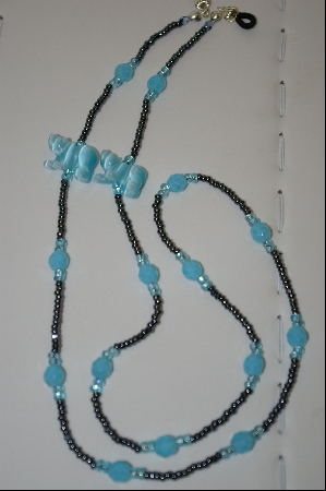 +MBA #591  "Light Blue Fiber Optic Bears"