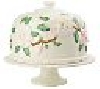 +MBAMG #0031-H06299  "Heartfelt Hospitality Ceramic Cake Plate W/Dome Top"