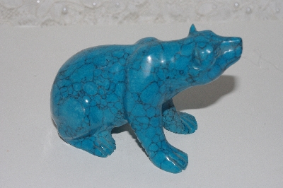 +MBAMG #0031-127  "Hand Carved Turquoise Bear"