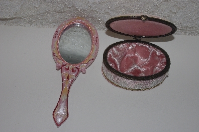 +MBAMG #0031-162  "Victorian Style Vanity Box & Hand Mirror 2 Piece Set"