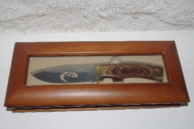 +MBAMG #099-180  "Fancy Laser Cut Elk Buck Custom  Knife"