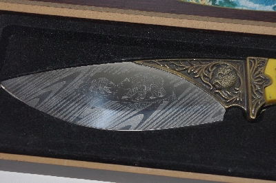 +MBAMG #009-174  "Bud K Carved Bear Knife & Display Case"