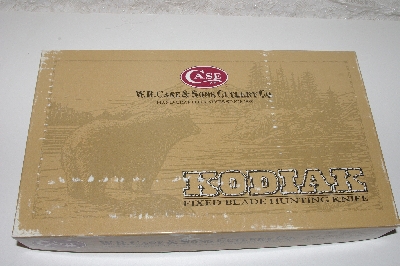 +MBAMG #099-165  " 2003 Case & Son's Kodiak Fixed Blade Hunting Knife With Buffalo Horn Handle"