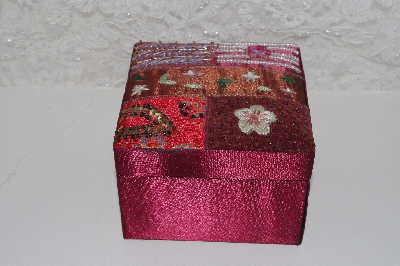 +MBAMG #0031-090  "Fancy Satin Embelished Gift Box With Lid"