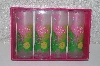 +MBAMG #099-222  "2002 Set Of 4 Pink Flamingo Acrylic Coolers"