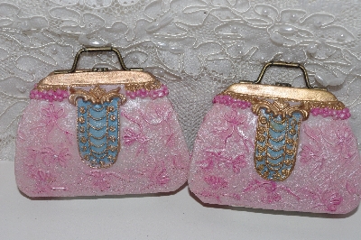 +MBAMG #099-027  "2002 Set Of 2 Fancy Resin Purses"