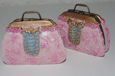 +MBAMG #099-027  "2002 Set Of 2 Fancy Resin Purses"
