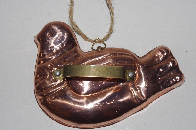 +MBAMG #099-088  "Vintage Lined Copper Dove Cookie Cutter"