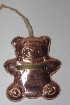 +MBAMG #099-091  "Vintage Large Copper/Lined Bear Cookie Cutter"