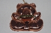 +MBAMG #099-082  "Vintage Large Lined Copper Bear Cookie Cutter"