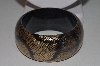 +MBAHB #00014-8824  "Teakwood  Hand Painted Snakeskin Bangle Bracelet"