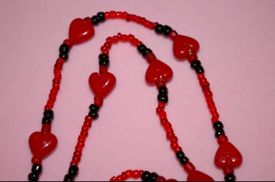 +MBA #2-052  14 Red Glass Hearts