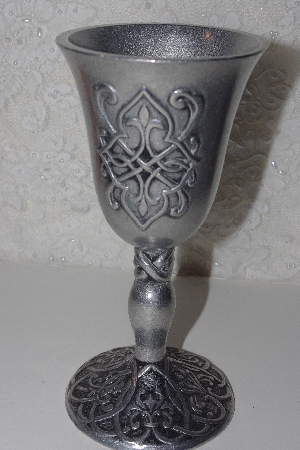 +MBAMG #00016-0149  "1996 Set Of 2 "For Ever More"  Pewter 8 Ounce Goblets By Carson"