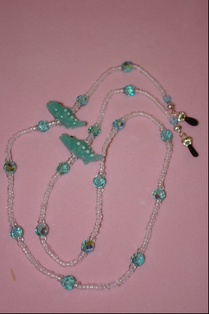 +MBA #2-079  "Aqua Green Glass Gators"