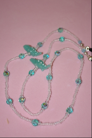 +MBA #2-079  "Aqua Green Glass Gators"