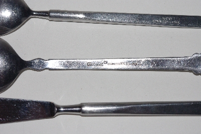 +MBAMG #00016-0050  "Vintage Set Of 3 / 2 Spoons & 1 Knife"