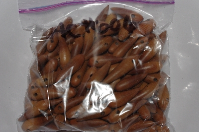 +MBAAC #01-06  "Set Of 125 Valley  Oak Acorn Beads"