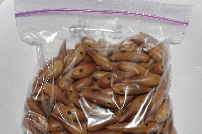 +MBAAC #01-15  "Set Of 125 Valley Oak Acorn Beads"