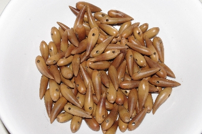 +MBAAC #01-15  "Set Of 125 Valley Oak Acorn Beads"