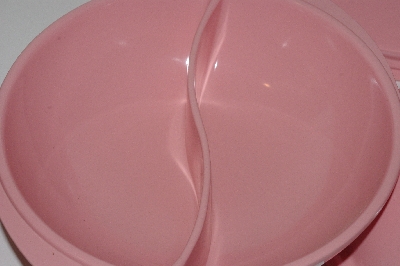 +MBAAC #01-9443  "Vintage 3 Piece Set Of Boontoon 1950's Pink Melmac Melamine Serving Dishes"