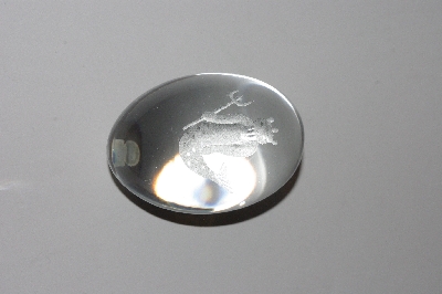 +MBAAC #01-9508  "Lead Crystal Mermaid Etched Egg"