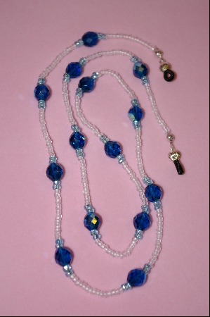 +MBA #2-090  "Large Round Metallic Blue Fire Poliches Czech Beads
