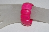 +MBAAC #01-9369  "Fancy DK Pink Dyed Howlite Gemstone Stretch Bracelet"