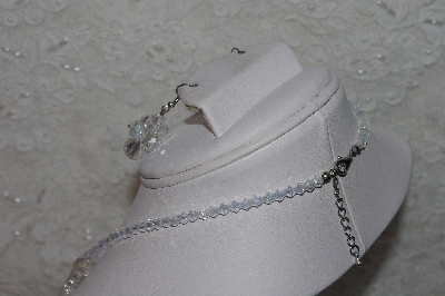 +MBAAC #01-9425  "Clear AB Crystal Bead Necklace & Earring Set"