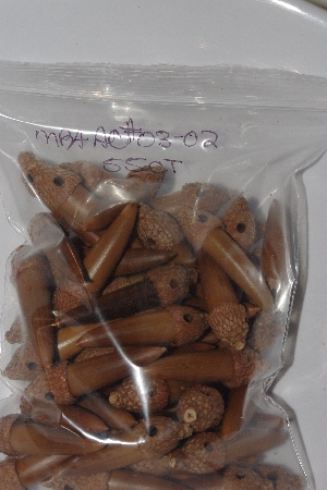 +MBAAC #03-02 "Set Of 55 Capped & Drilled Acorn Beads" 