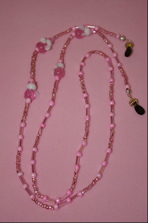 +MBA #2-125  Pink & White Glass Angels