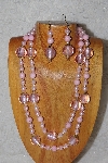 +MBADS #04-814  "Pink Bead Necklace & Earring Set"