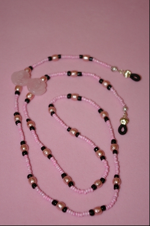 +MBA #2-133  Pink Hand Carved Rose Quartz Roses