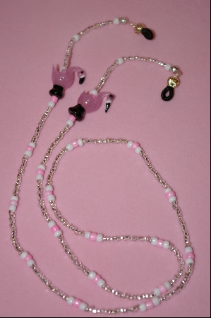 +MBA #2-135  Pink Glass Flamingos