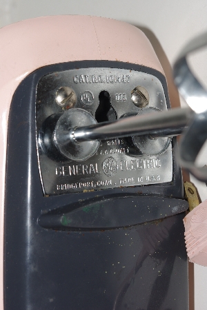 +MBAVG #101-0165  "Vintage Pink 1963 General Electric Hand Mixer"