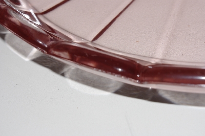 +MBAVG #101-0028  "Vintage Pink Depression Glass Serving Platter"