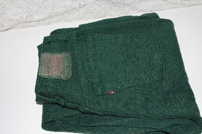 +MBAMG #100-0059  Size 11-30x32  "Older 1990's  Ladies Dark Green 501 Jeans"