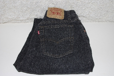+MBAMG #100-0069   "Size 11-30x32  "Older 1990's  Ladies Black 501 Jeans"