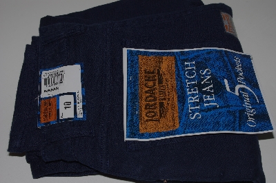 +MBAMG #100-0085   "Size 10-32" Long  "1990's DK Blue Ladies Jordache Jeans"
