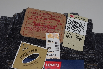 +MBAMG #100-0104    "Size 29x32  "1990's Ladies Black 505 Jeans"