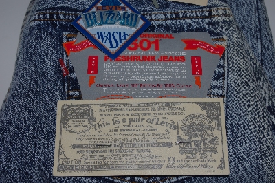 +MBAMG #100-0113   "Size 29x32  "1990's Ladies White Washed 501 Jeans"