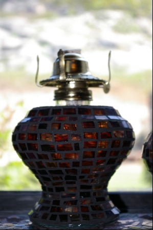 +Stained Glass Kerosene Lamps