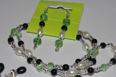+MBAEG #001-0087  "Cream,Green, Clear & Black"